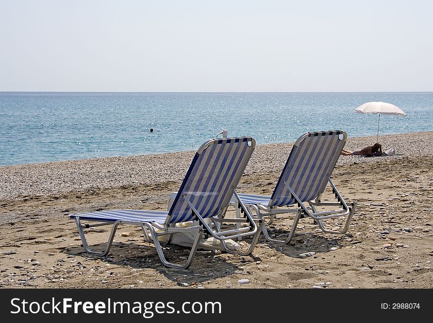 A spot of the beach of Agiokampos, Larissa, Greece. A spot of the beach of Agiokampos, Larissa, Greece