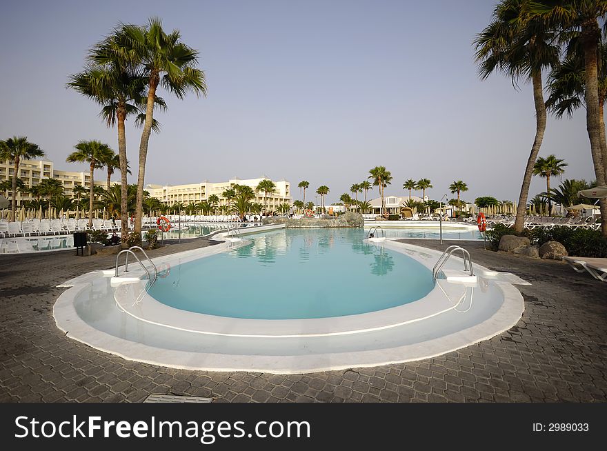 Nice inviting pool at a hotel resort