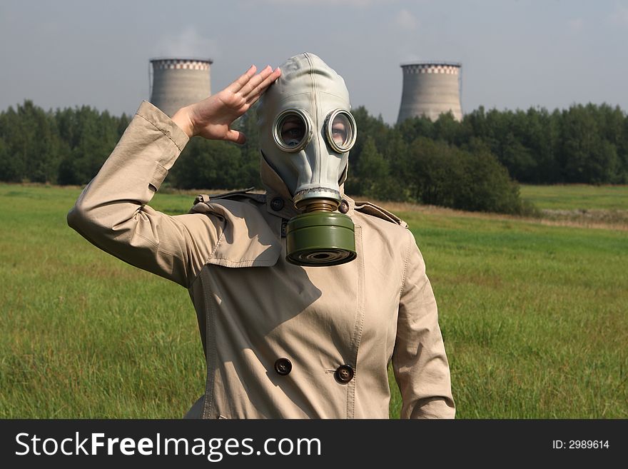 Girl In A Gas Mask