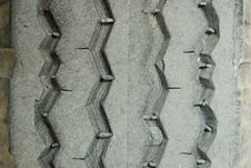 The Old Dirty Tire Foot Print Background Stock Images The Old Dirty Tire Foot Print Background Stock Images