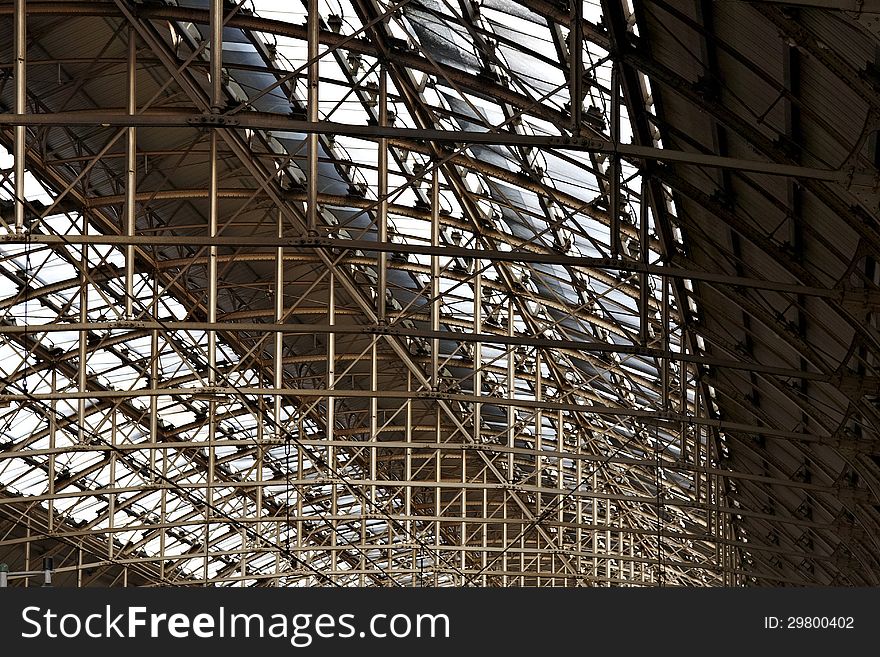 Roof structure at Manchester Piccadilly rail station