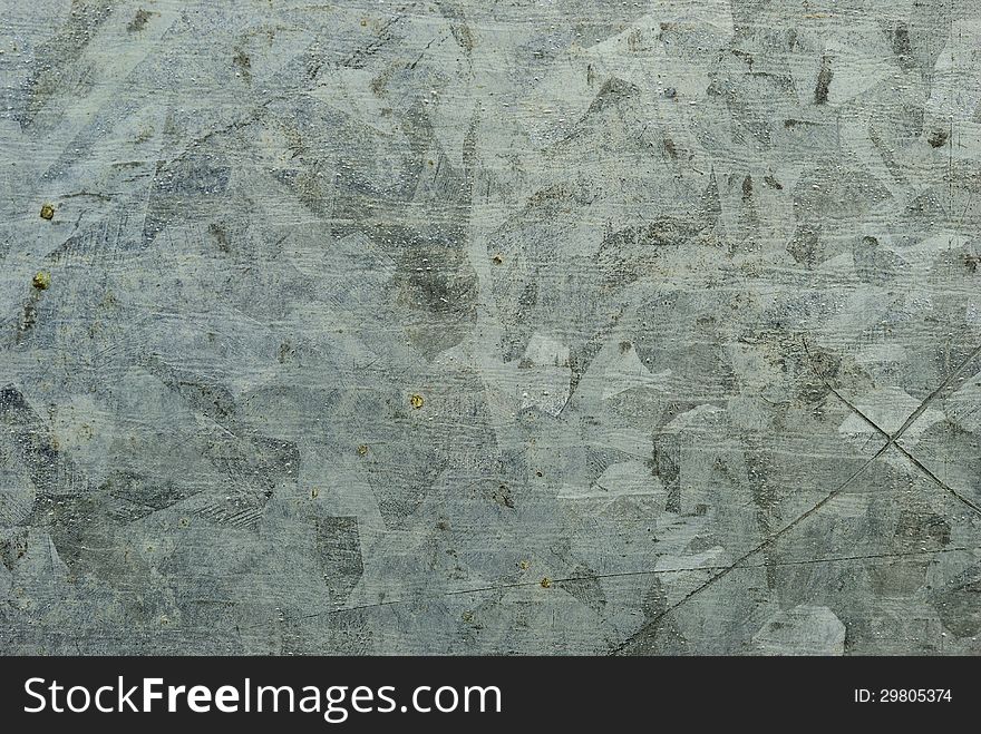 Close up on zinc plate texture background