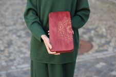 The Girl Is Holding Nailboards In Her Hands. Royalty Free Stock Images The Girl Is Holding Nailboards In Her Hands. Royalty Free Stock Images