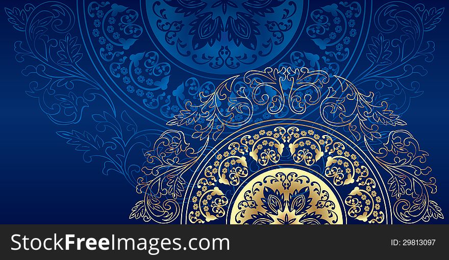 Vintage floral background. Vector illustration