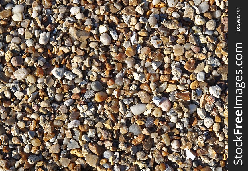 Assorted colorful and smooth pebbles from the beach. Assorted colorful and smooth pebbles from the beach