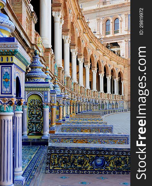 Glance balcony square of Spain - Sevilla (Spain)