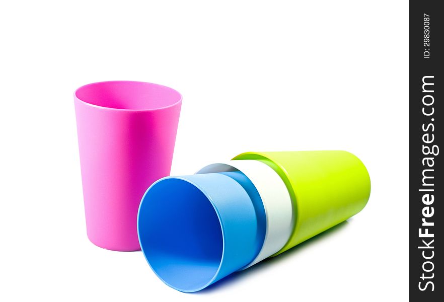 Color plastic mug