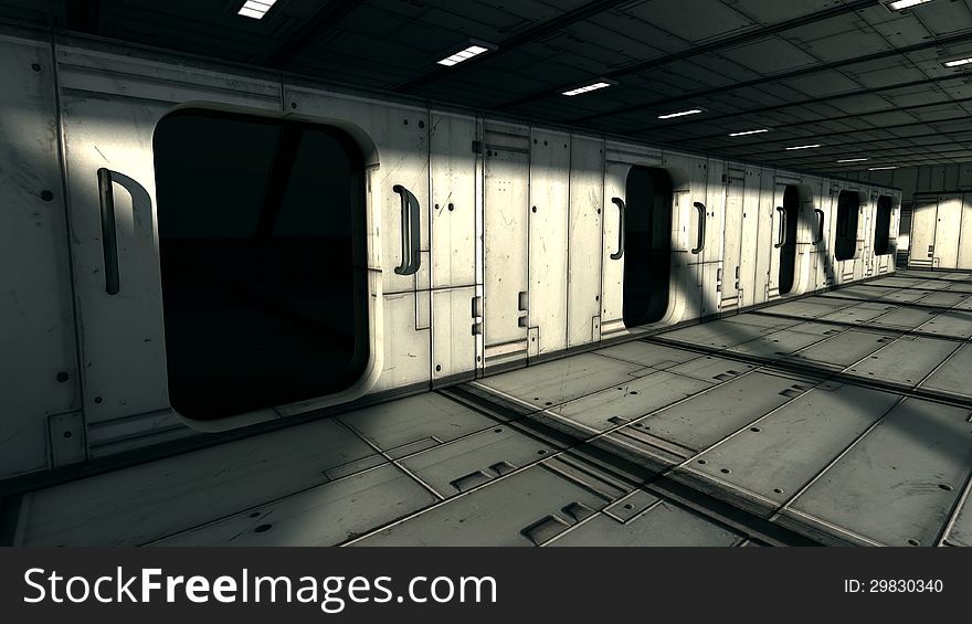 3d design. 3d Futuristic Science Fiction interior. 3d design. 3d Futuristic Science Fiction interior