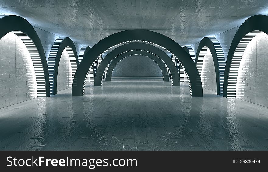 3d design. 3d Futuristic Science Fiction interior. 3d design. 3d Futuristic Science Fiction interior