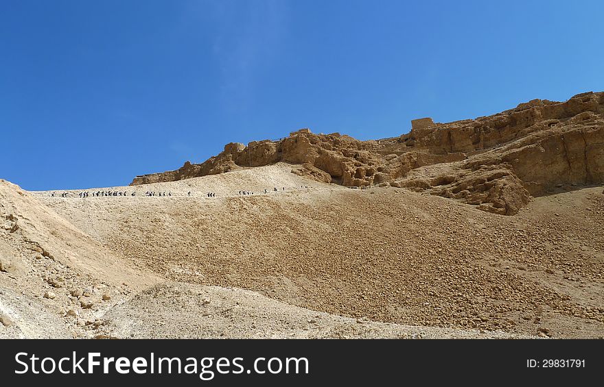 Masada stronghold site.