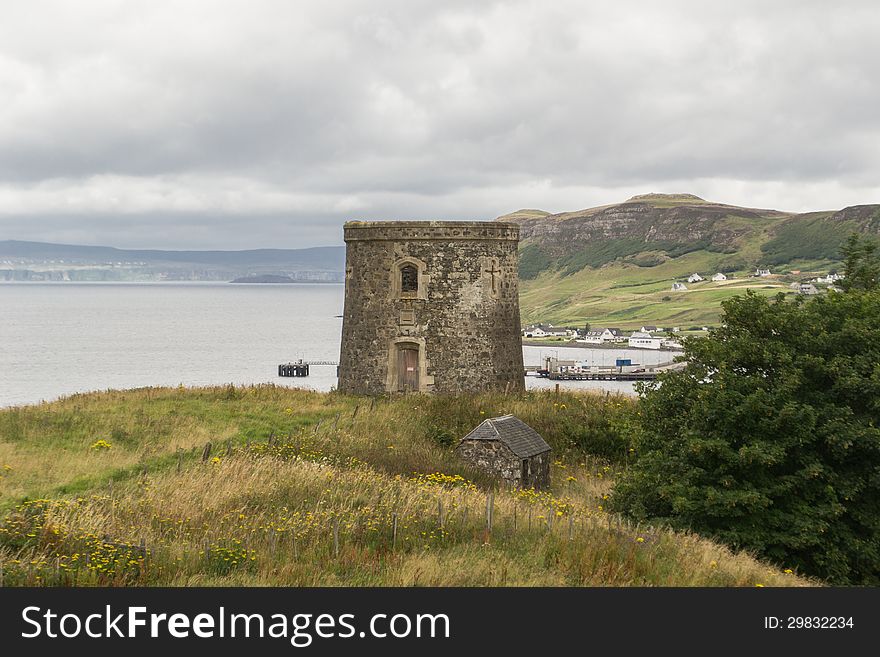 Ancient tower in Uig, Isle of Skye, Scotland. Ancient tower in Uig, Isle of Skye, Scotland.