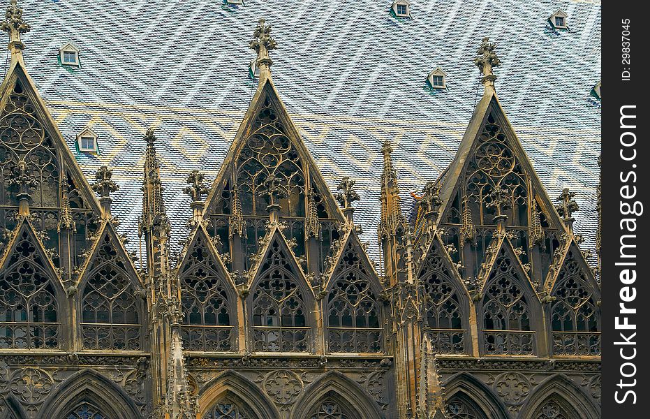 Vienna Cathedral St.Stephan Stephansdom in Vienna Austria. Vienna Cathedral St.Stephan Stephansdom in Vienna Austria
