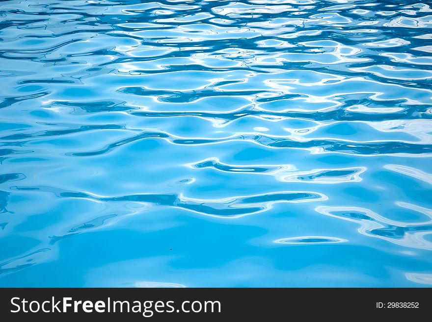 The clear water in swiming pool