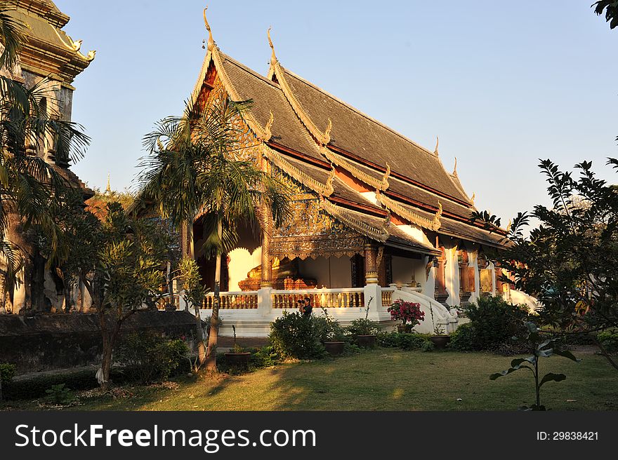 Thailand Chiang Mai city temple. Thailand Chiang Mai city temple