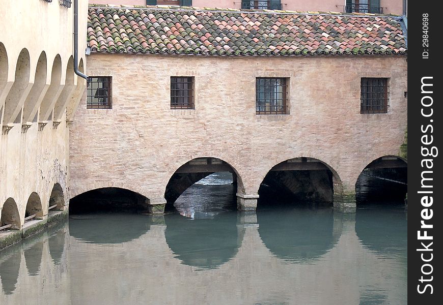 Canale dei Buranelli in the historic center of Treviso (Italy)
