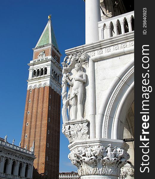 St Mark's Square in Venice, Italy. St Mark's Square in Venice, Italy