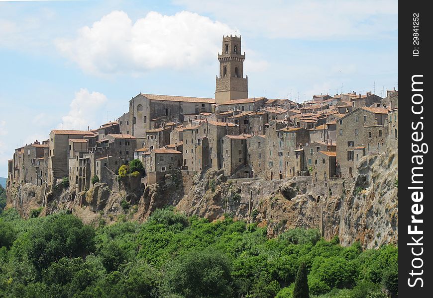 Pitigliano In Tuscany, Italy