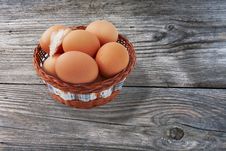 Easter Egg And Feather In Basket Stock Photos Easter Egg And Feather In Basket Stock Photos