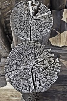 Butt Logs Of Old Barn Stock Photos Butt Logs Of Old Barn Stock Photos