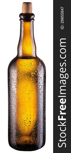 Bottle of beer isolated on a white background. Clipping path. Bottle of beer isolated on a white background. Clipping path.