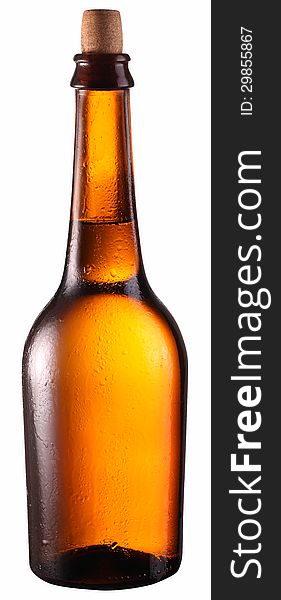 Bottle of beer isolated on a white background. Clipping path. Bottle of beer isolated on a white background. Clipping path.