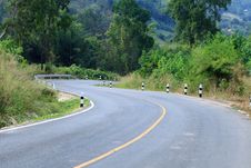 Curve Road Royalty Free Stock Photo Curve Road Royalty Free Stock Photo