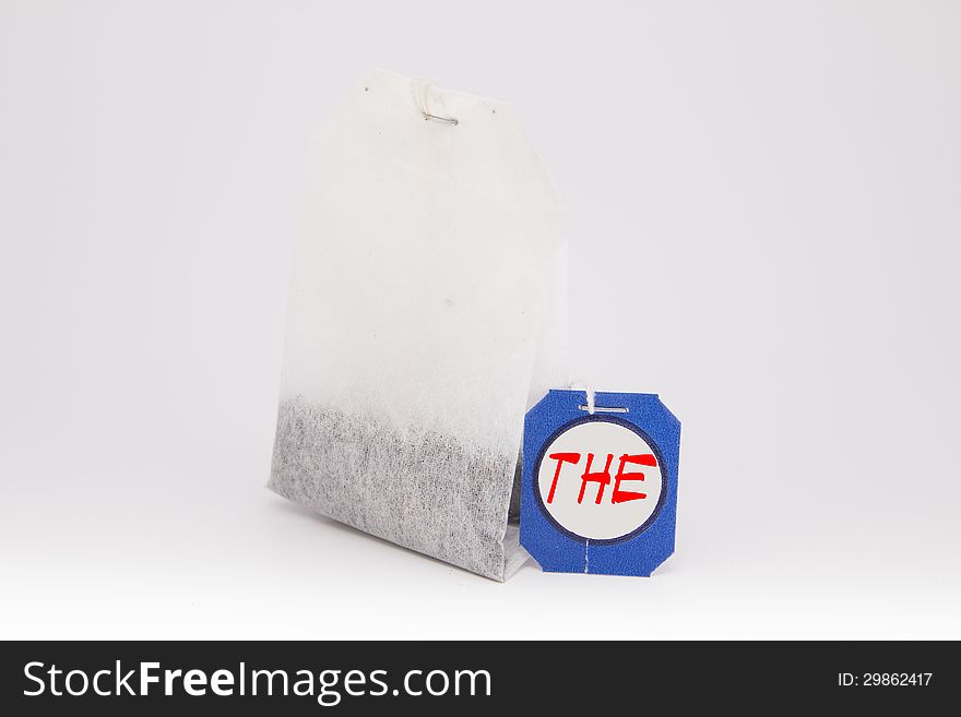 Isolated Tea Bag on white background