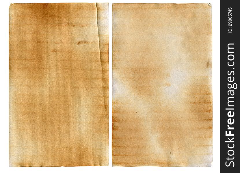 Sheet of old paper made with tea and coffee. Sheet of old paper made with tea and coffee