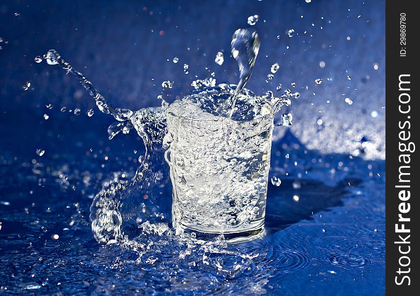 Splashing Water From Glass