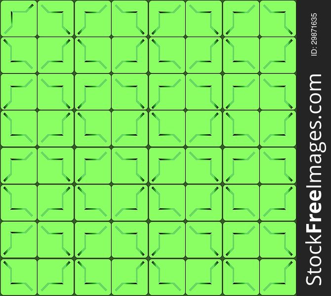 Pattern On A Green Background