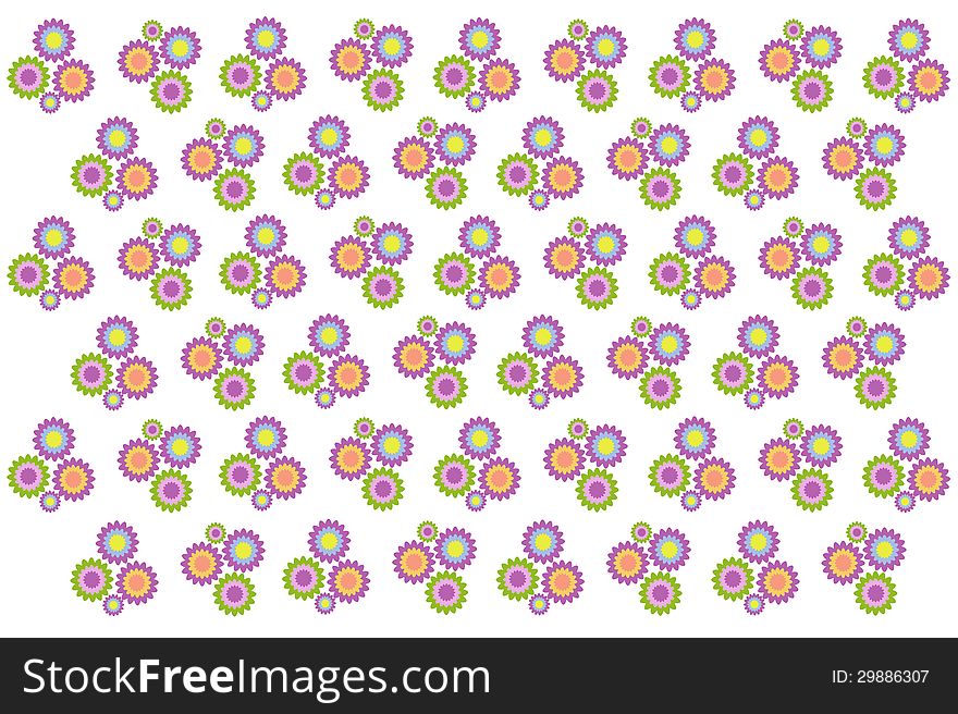 Pattern of flower on background. Pattern of flower on background