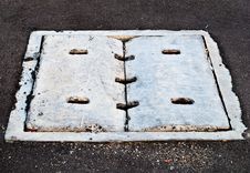 Cement Cover Of Drain Stock Image Cement Cover Of Drain Stock Image