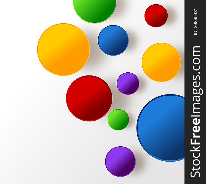 Colorful balls over white background. Colorful balls over white background