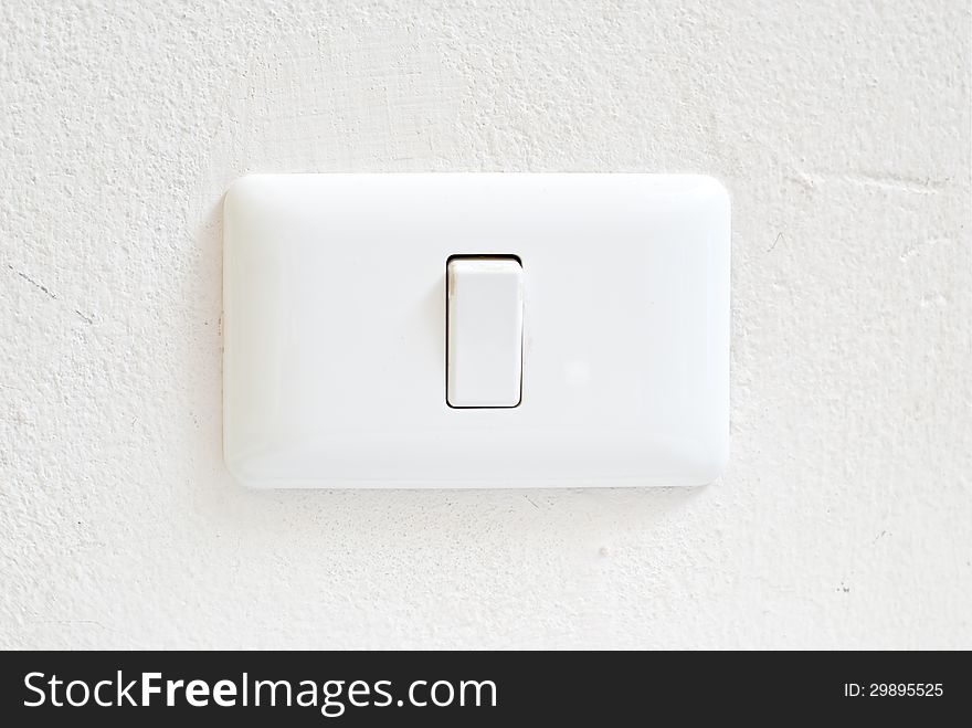 Power switch on the wall