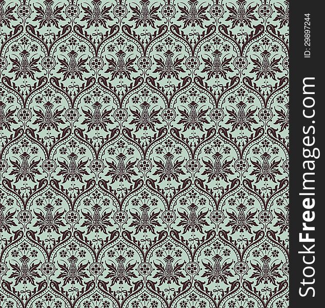 Excellent seamless floral pattern background
