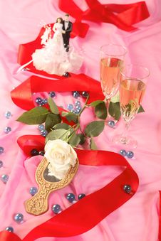 Wedding Cake Dolls, Rose Stock Image