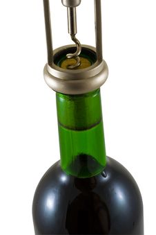 Opening A Bottle Royalty Free Stock Photo Opening A Bottle Royalty Free Stock Photo