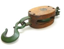 Antique Pulley And Hook Stock Photo Antique Pulley And Hook Stock Photo