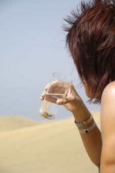 Woman Drinking Water Stock Photos