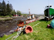 Beached Fishing Boats Royalty Free Stock Photo Beached Fishing Boats Royalty Free Stock Photo