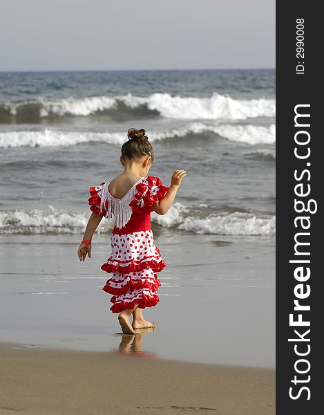 Child on beach