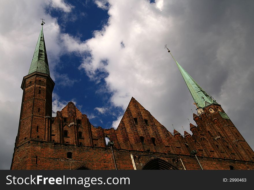 Tower, historical building, Gdansk (Danzing), Poland,. Tower, historical building, Gdansk (Danzing), Poland,