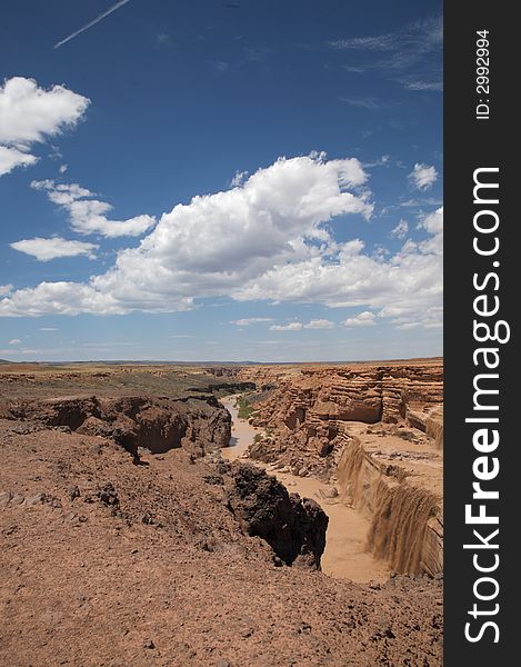 Grand Falls on the Little Colorado River in Arizona