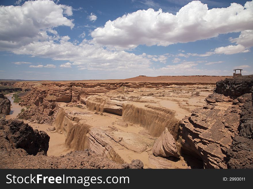 Grand Falls on the Little Colorado River in Arizona