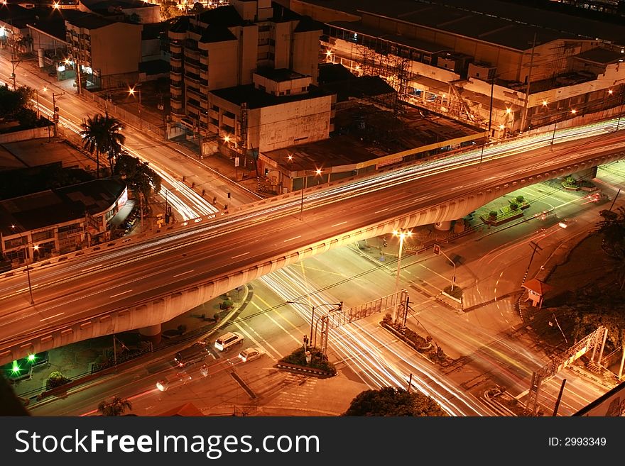 Intersection At Night