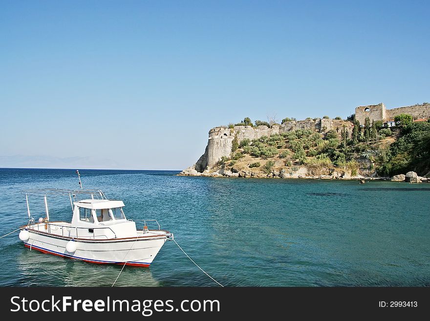 The castle of the historic town of Koroni in the Messinia area, Greece. The castle of the historic town of Koroni in the Messinia area, Greece