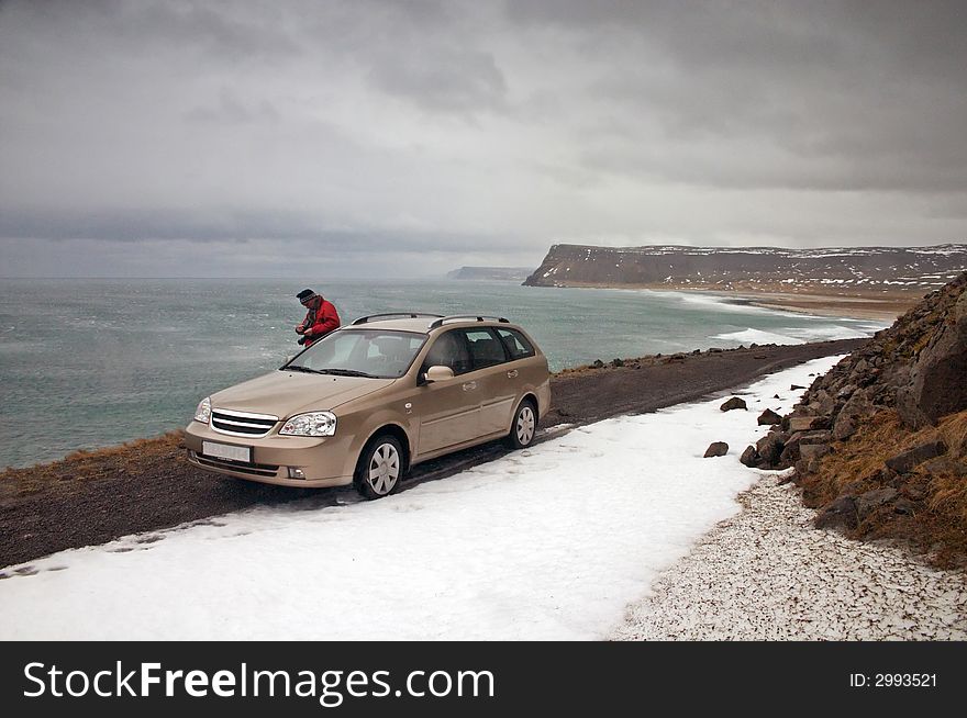 Car In Latrabjarg