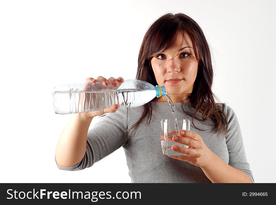 Woman Drinking Water 6