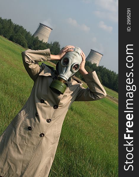 Girl In A Gas Mask
