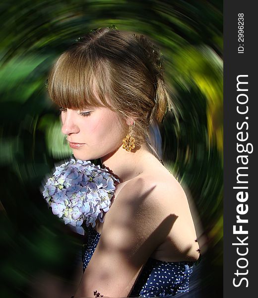 The Young Girl And Fine Flower